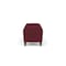 Lesro Siena Lounge Reception 3 Seat Bench, Walnut, OH Wine Upholstery SN3001 - alternate 3